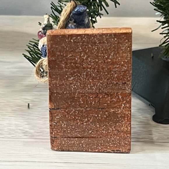 Vintage Glitter Santa Jack In The Box Reindeer Pull Toy Christmas Ornaments Lot - Picture 8 of 16